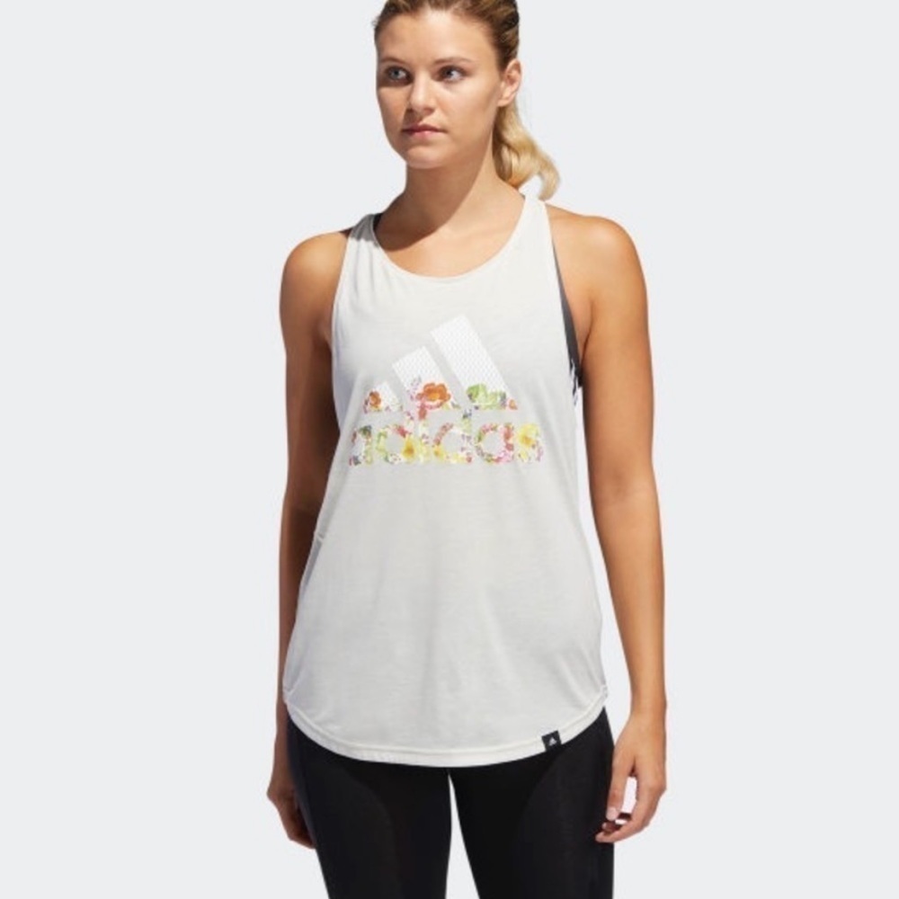 Adidas You Are Limitless Colorful Floral Tank Top Women’s Size XS